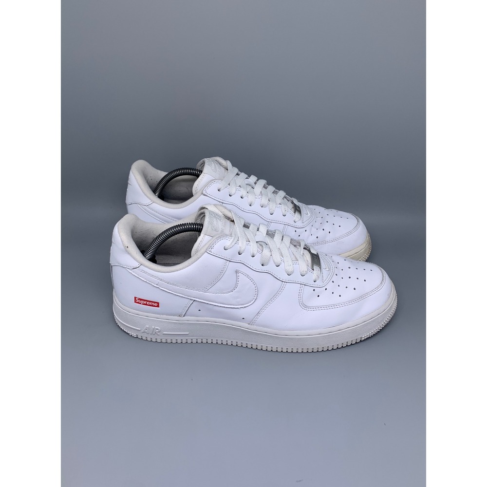 Nike Air Force 1 '07 Low Supreme White Shoes CU9225-100 Men's Sz 10.5